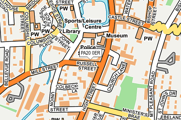 PA20 0ER map - OS OpenMap – Local (Ordnance Survey)