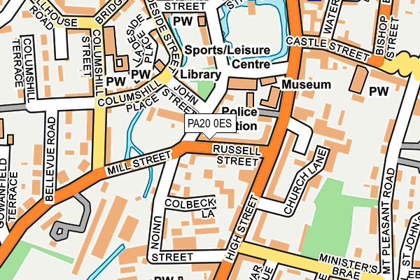 PA20 0ES map - OS OpenMap – Local (Ordnance Survey)