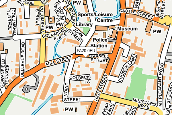 PA20 0EU map - OS OpenMap – Local (Ordnance Survey)