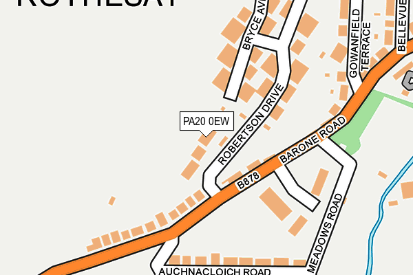 PA20 0EW map - OS OpenMap – Local (Ordnance Survey)