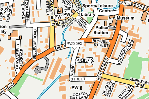 PA20 0EX map - OS OpenMap – Local (Ordnance Survey)