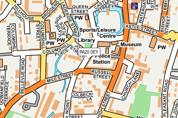 PA20 0EY map - OS OpenMap – Local (Ordnance Survey)