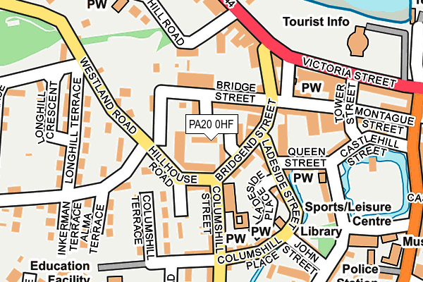 PA20 0HF map - OS OpenMap – Local (Ordnance Survey)