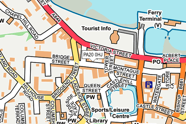 PA20 0HJ map - OS OpenMap – Local (Ordnance Survey)