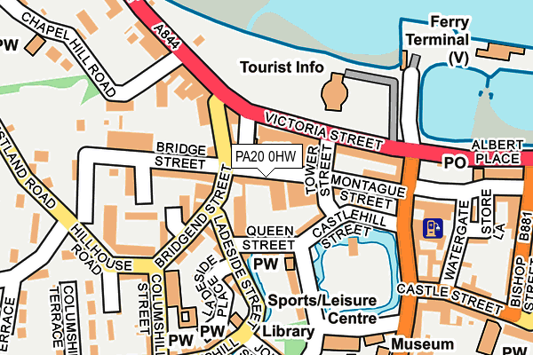 PA20 0HW map - OS OpenMap – Local (Ordnance Survey)
