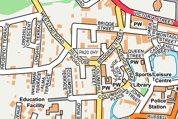 PA20 0HY map - OS OpenMap – Local (Ordnance Survey)