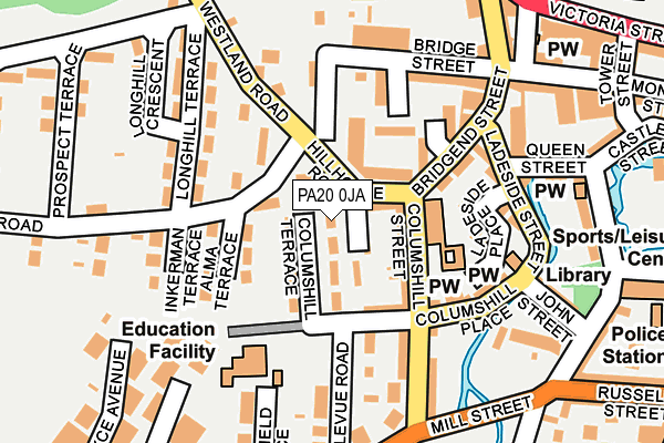 PA20 0JA map - OS OpenMap – Local (Ordnance Survey)