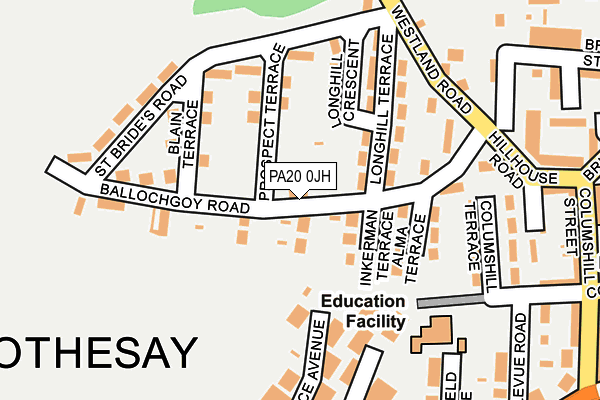 PA20 0JH map - OS OpenMap – Local (Ordnance Survey)