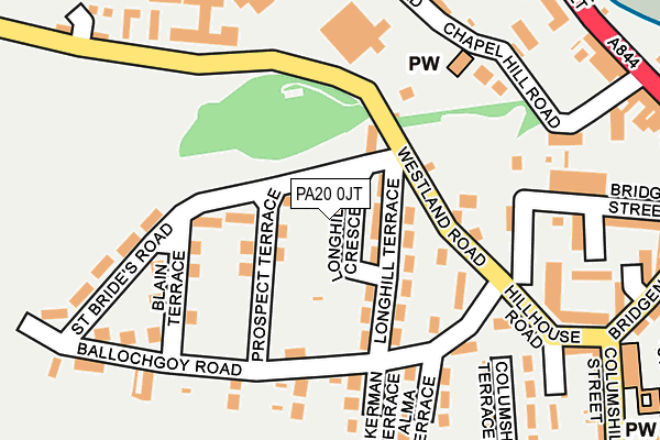 PA20 0JT map - OS OpenMap – Local (Ordnance Survey)
