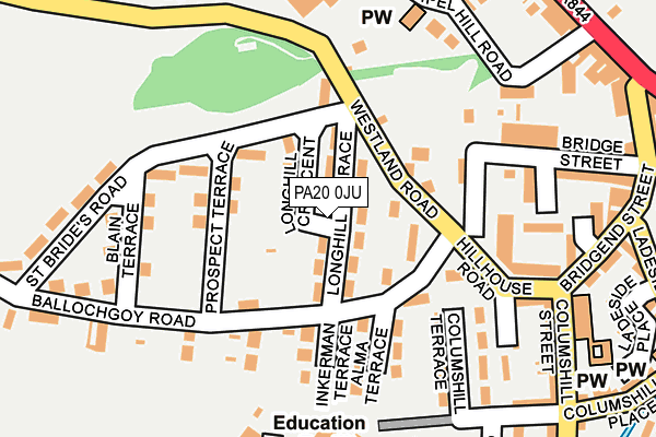PA20 0JU map - OS OpenMap – Local (Ordnance Survey)