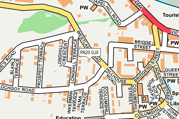 PA20 0JX map - OS OpenMap – Local (Ordnance Survey)