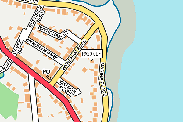PA20 0LF map - OS OpenMap – Local (Ordnance Survey)