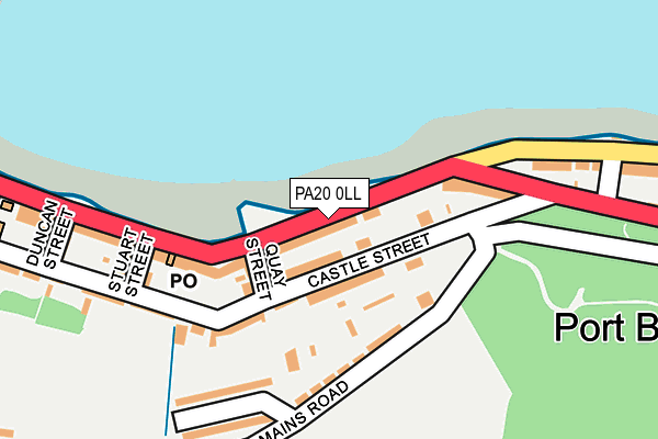 PA20 0LL map - OS OpenMap – Local (Ordnance Survey)