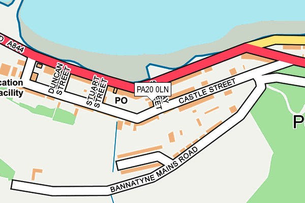 PA20 0LN map - OS OpenMap – Local (Ordnance Survey)