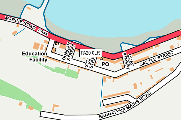 PA20 0LR map - OS OpenMap – Local (Ordnance Survey)