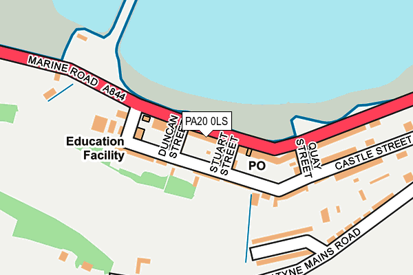 PA20 0LS map - OS OpenMap – Local (Ordnance Survey)