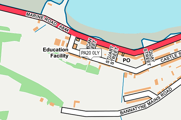 PA20 0LY map - OS OpenMap – Local (Ordnance Survey)