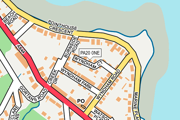 PA20 0NE map - OS OpenMap – Local (Ordnance Survey)