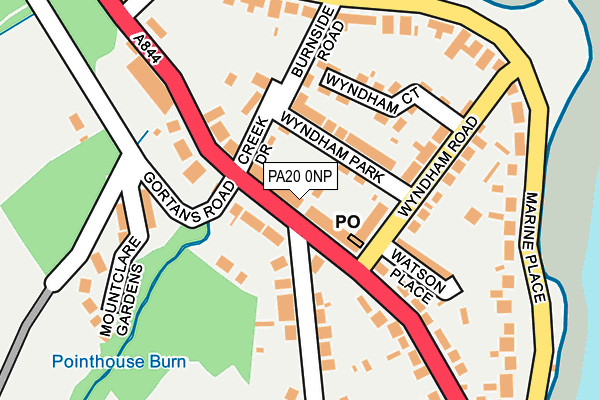 PA20 0NP map - OS OpenMap – Local (Ordnance Survey)