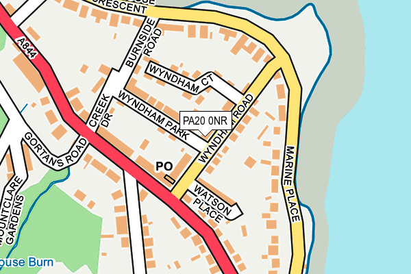 PA20 0NR map - OS OpenMap – Local (Ordnance Survey)