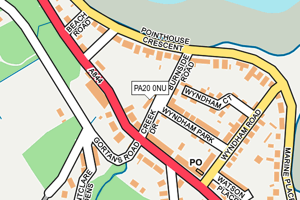 PA20 0NU map - OS OpenMap – Local (Ordnance Survey)