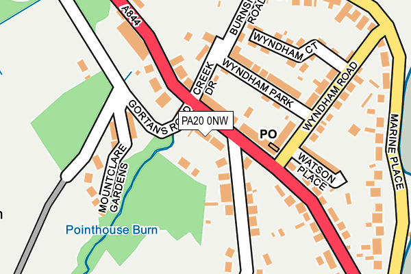 PA20 0NW map - OS OpenMap – Local (Ordnance Survey)