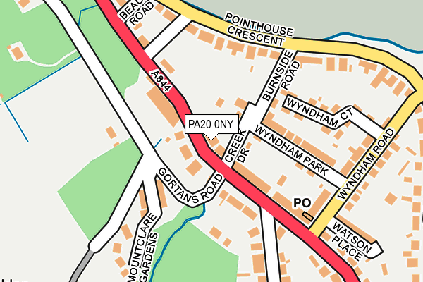 PA20 0NY map - OS OpenMap – Local (Ordnance Survey)