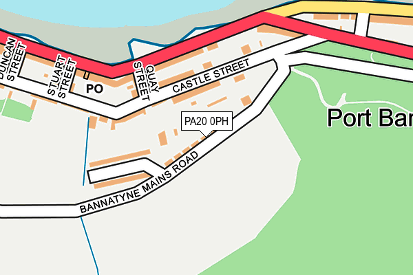 PA20 0PH map - OS OpenMap – Local (Ordnance Survey)