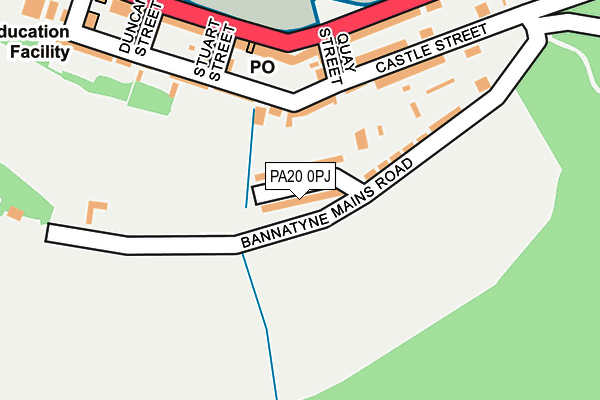 PA20 0PJ map - OS OpenMap – Local (Ordnance Survey)