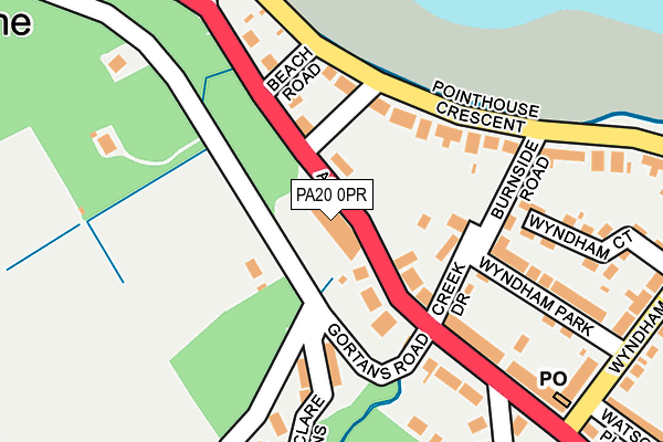 PA20 0PR map - OS OpenMap – Local (Ordnance Survey)