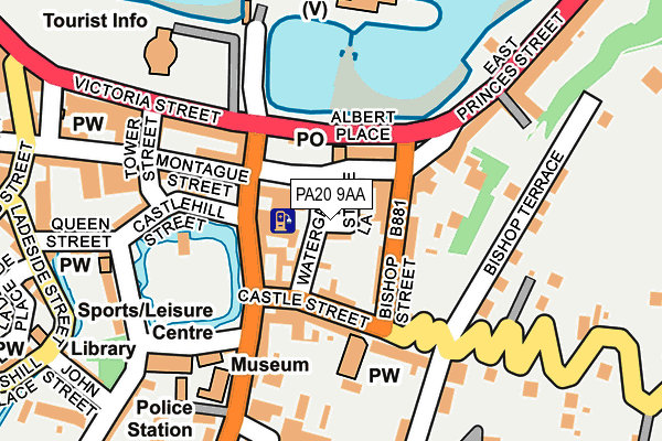 PA20 9AA map - OS OpenMap – Local (Ordnance Survey)