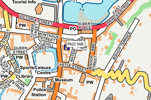 PA20 9AB map - OS OpenMap – Local (Ordnance Survey)