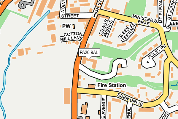 PA20 9AL map - OS OpenMap – Local (Ordnance Survey)
