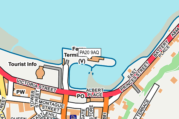 PA20 9AQ map - OS OpenMap – Local (Ordnance Survey)