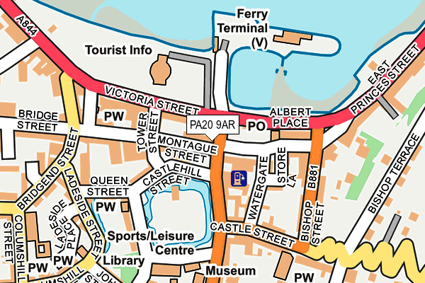 PA20 9AR map - OS OpenMap – Local (Ordnance Survey)