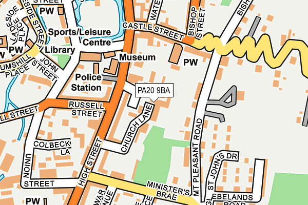 PA20 9BA map - OS OpenMap – Local (Ordnance Survey)