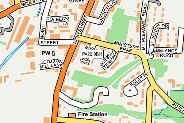 PA20 9BH map - OS OpenMap – Local (Ordnance Survey)