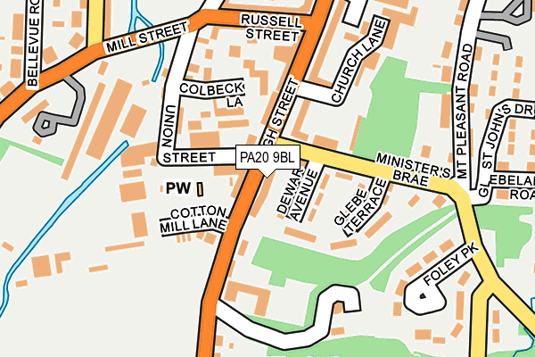 PA20 9BL map - OS OpenMap – Local (Ordnance Survey)