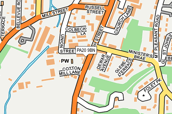 PA20 9BN map - OS OpenMap – Local (Ordnance Survey)