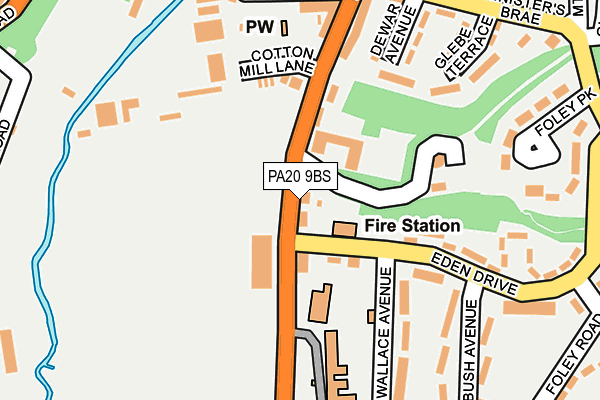 PA20 9BS map - OS OpenMap – Local (Ordnance Survey)