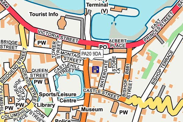 PA20 9DA map - OS OpenMap – Local (Ordnance Survey)