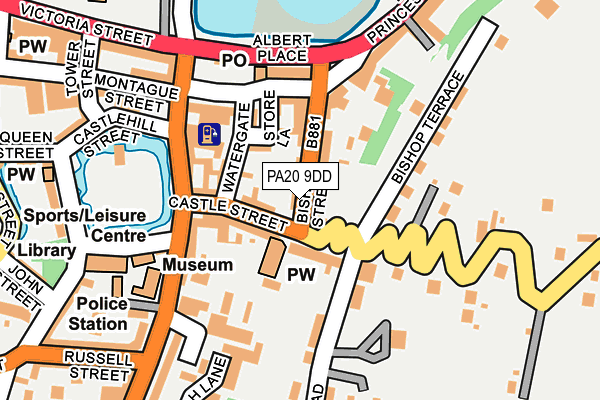 PA20 9DD map - OS OpenMap – Local (Ordnance Survey)