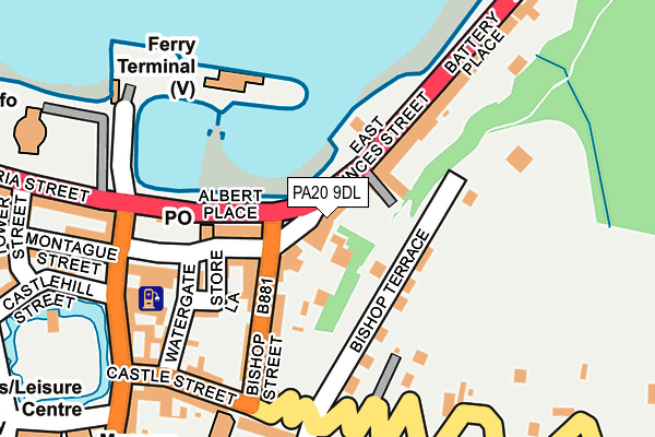 PA20 9DL map - OS OpenMap – Local (Ordnance Survey)