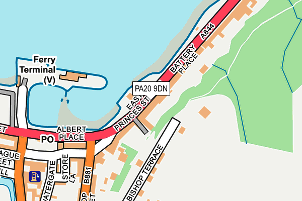 PA20 9DN map - OS OpenMap – Local (Ordnance Survey)