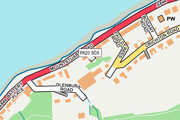 PA20 9DX map - OS OpenMap – Local (Ordnance Survey)