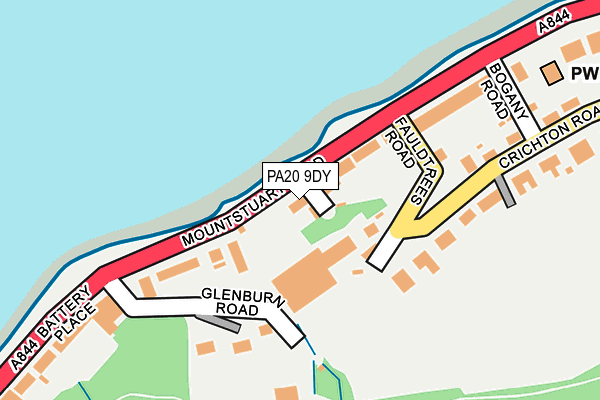 PA20 9DY map - OS OpenMap – Local (Ordnance Survey)