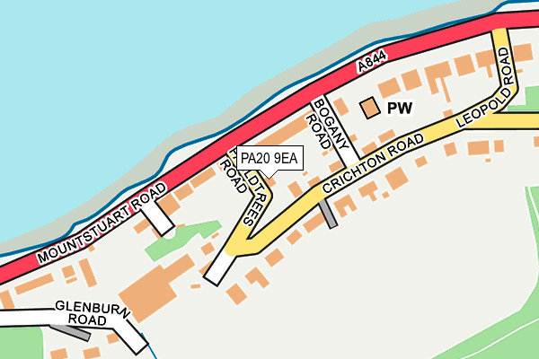 PA20 9EA map - OS OpenMap – Local (Ordnance Survey)
