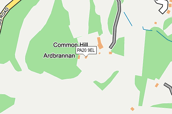 PA20 9EL map - OS OpenMap – Local (Ordnance Survey)