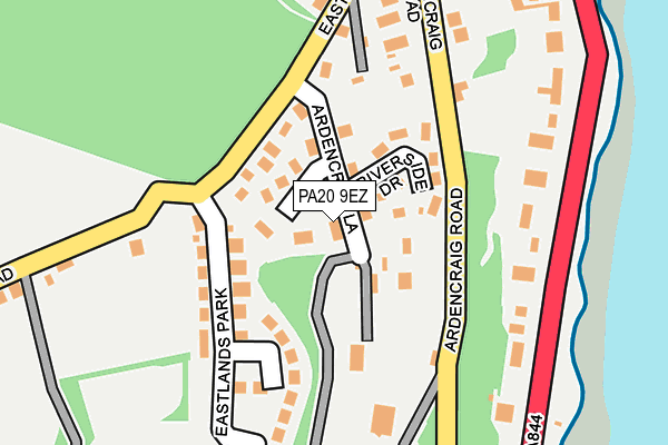 PA20 9EZ map - OS OpenMap – Local (Ordnance Survey)