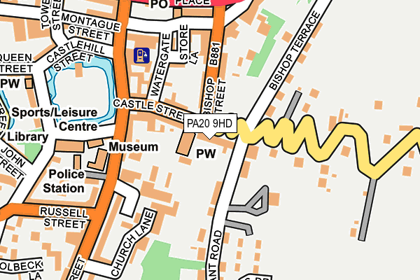 PA20 9HD map - OS OpenMap – Local (Ordnance Survey)